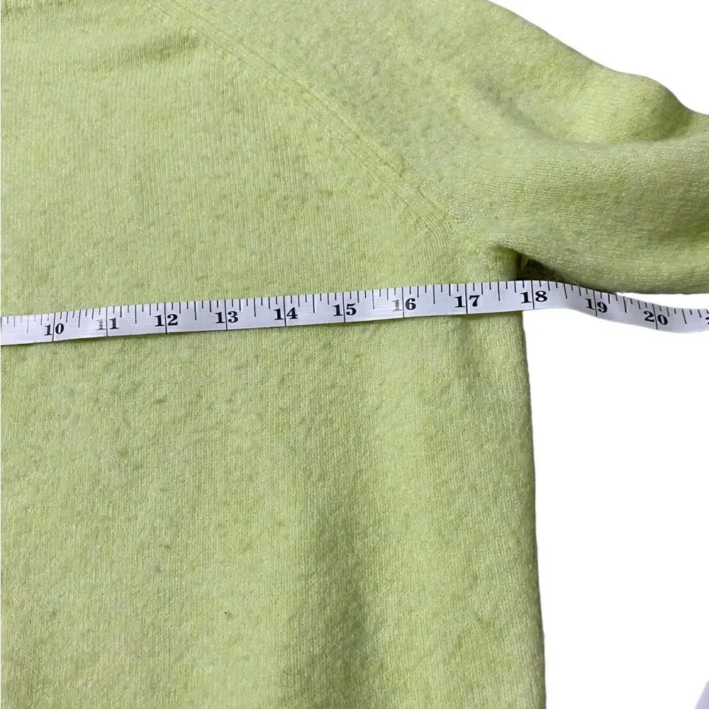 J. Crew Rollneck Sweater in Supersoft yarn . Style Bd613 crisp lettuce yellow